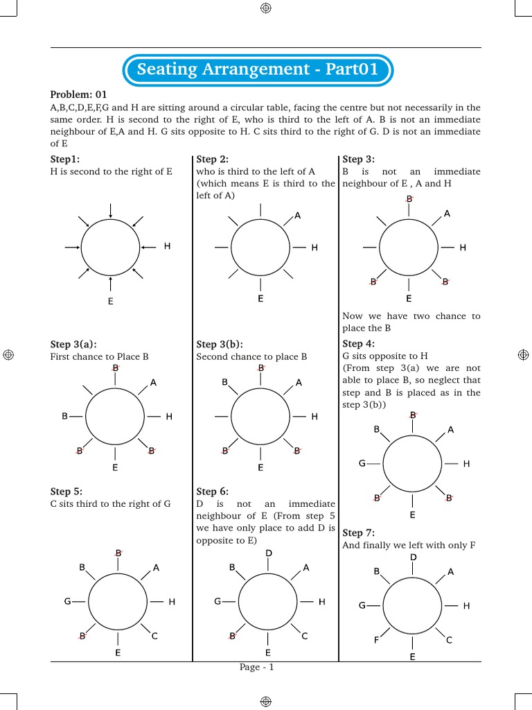 Circular Seating Arrangement Techniques | PDF | Teaching Methods ...