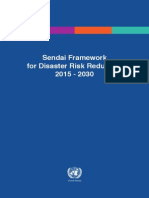 Sendai Framework For Disaster Risk Reduccion