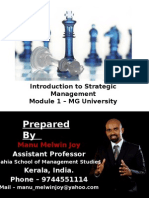 Strategic Management MG University Module 1