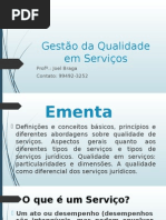 Gestão Da Qualidade Em Serviços - Aula