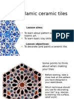 Islamic Ceramic Tiles: Lesson Aims