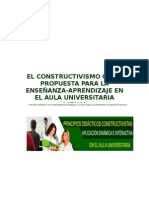 Ensayo - Principios Didácticos Constructivistas en El Aula Universitaria