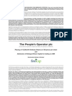 The People's Operator PLC - AIM Admission Document PDF