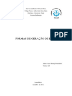 Relatorio - Formas de Geração de Energia