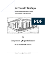 Campesinos ¿De Qué Hablamos? - DAVID SKERRITT GARDNER