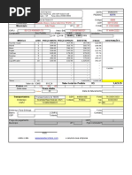 Planilha Pedido de Venda