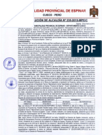 235 - Resolucion de Alcaldia #235-2015-Mpec PDF