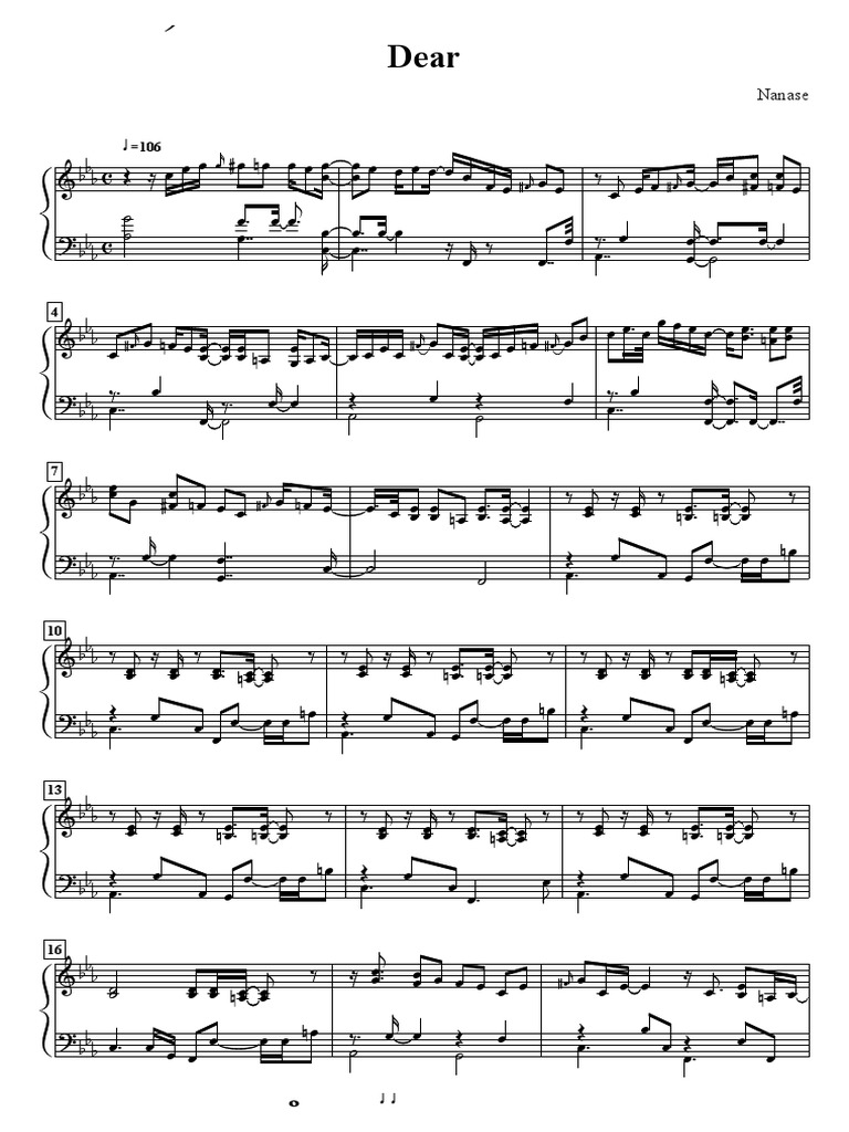 Nanase Dear Piano Ver