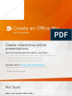 Create An Office Mix: Let's Get Started