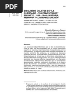 DISCURSOS OCULTOS DE “LA GUERRA DE LOS CONVENTILLOS” EN PASTO (1835 – 1840)