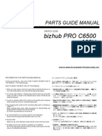 Bizhub Proc 6500 Parts Manual