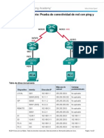 8.3.2.7 Laboratorio: Prueba de Conectividad de Red Con Los Comandos Ping y Traceroute