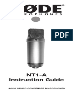 NT1-A Instruction Guide: Studio Condenser Microphones