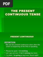 The Present Continuous Tense