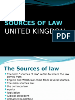 Sources of Law UK