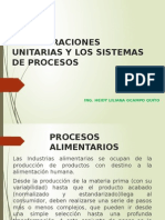 Las Operaciones Unitarias y Los Sistemas de Procesos