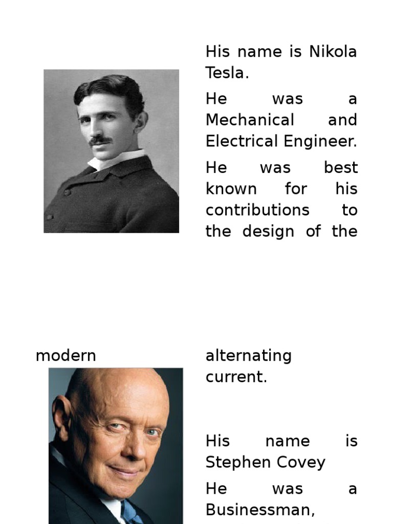 Notable Figures: Tesla, Covey, Messi | PDF