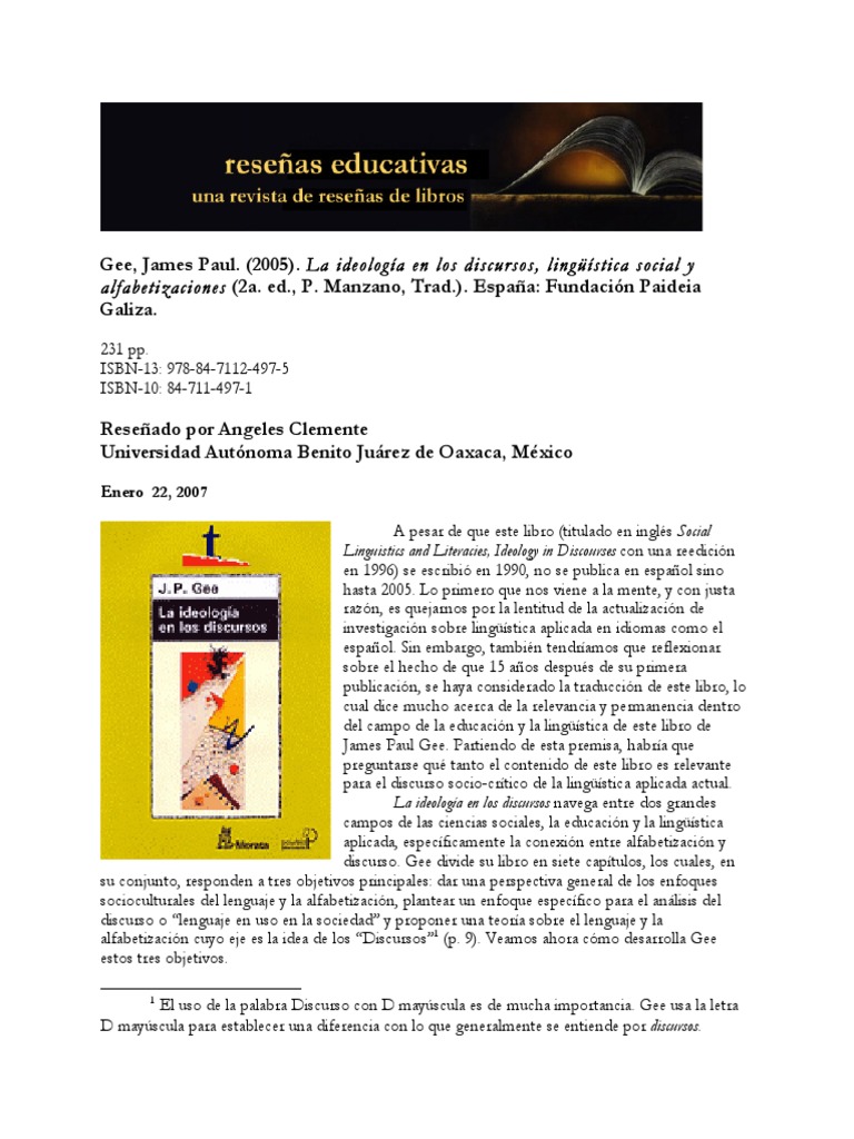 Ejemplo de Reseña Crítica (De Un Libro Completo9 PDF | PDF