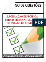 Caderno de Questões de Legislação Específica