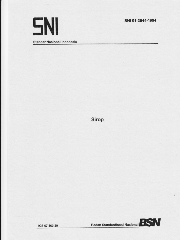 SNI 0135441994_Sirop