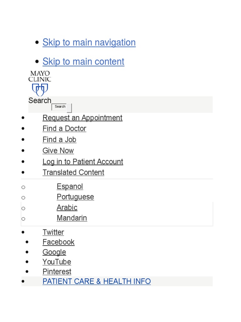 Skip To Main Navigation | PDF | Medicine | Medical Education