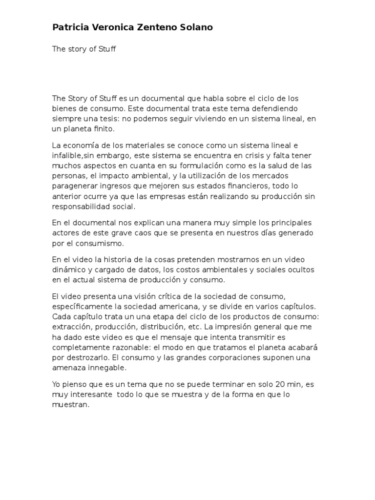 The story of stuff pdf