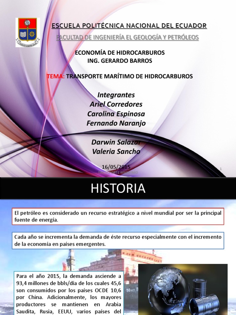 Transporte Marítimo de Hidrocarburos en Ecuador | PDF | Petróleo ...