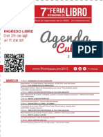Agenda Cultural FIL Arequipa 2015