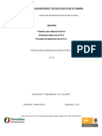 PLC Citerios de Selección, Arquitectura Interna y Principios de Operación