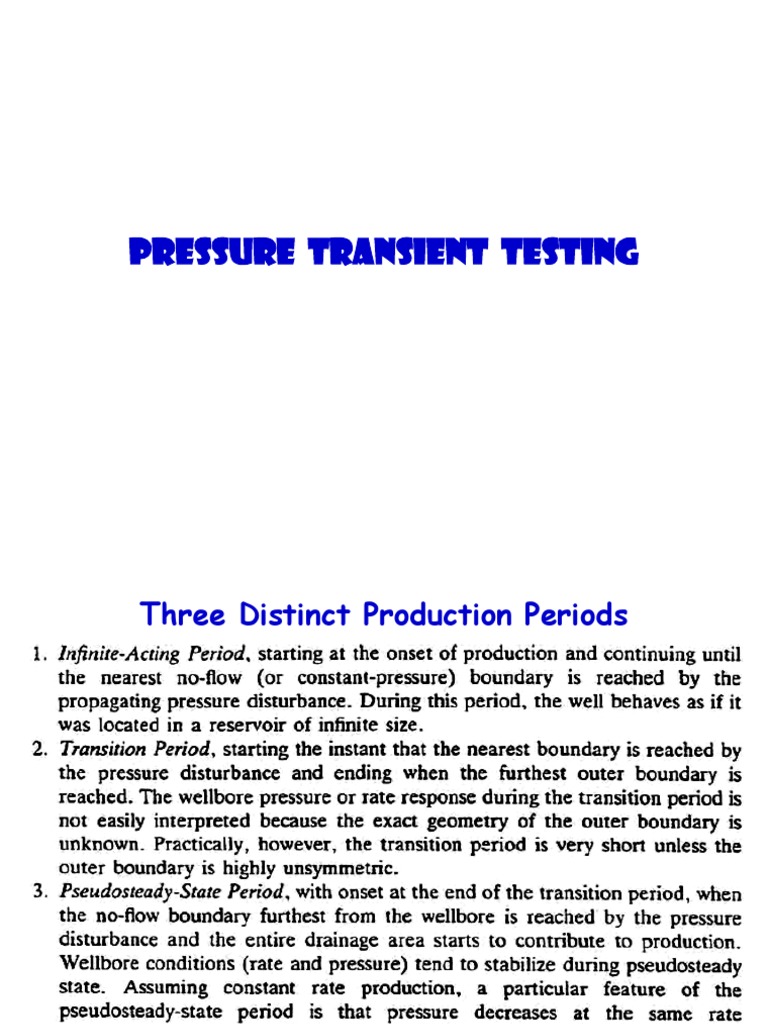 Pressure Transient Testing Overview | PDF | Gases | Fluid Dynamics