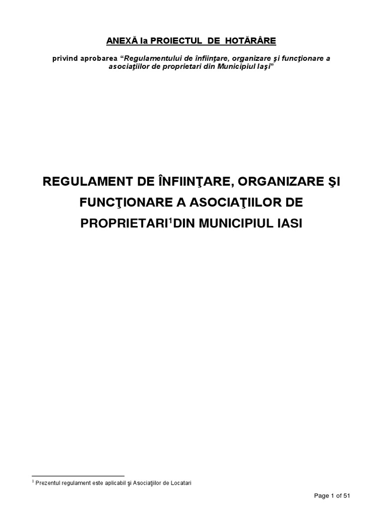 Complex T Electropositive Regulament Asociatii de Proprietari | PDF