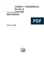 Peter Evans Instituciones y Desarrollo en La Era de La Globalización Neoliberal 2007