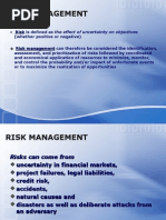 Risk Management (MBA General, 1st Semester) by Sir Aftab Parvez