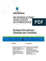 Modul 4 Budaya Perusahaan - Dampak Dan Implikasinya