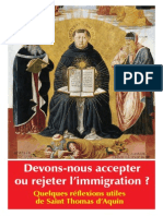 Saint Thomas et l'Immigration