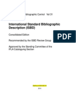 International Standard Bibliographic Description (ISBD)