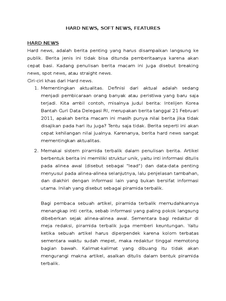 Hard News | PDF | Politik