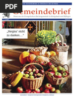 Gemeindebrief 2015 09 Herbst - 17. Ausgabe