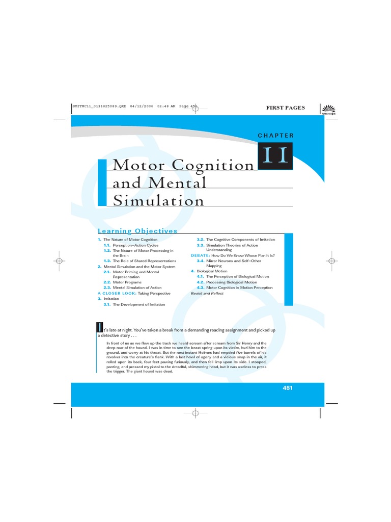 Chapter 11 Motor Cognition, Mental Stimulationpdf | PDF | Imitation ...