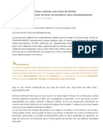 Cómo Redactar Una Carta de Ventas - 1