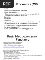 Macro Processors Chap4