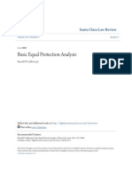 Basic Equal Protection Analysis