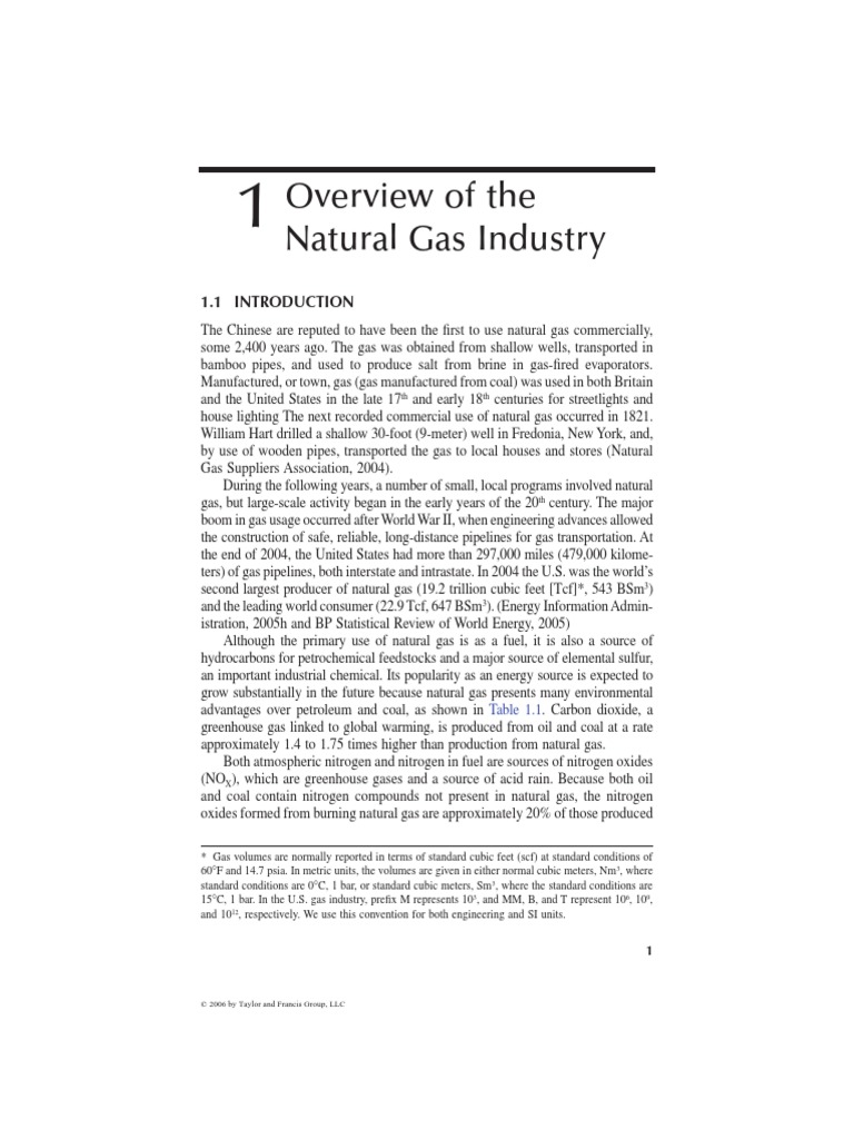 Overview of Natural Gas Industry | PDF | Natural Gas | Greenhouse Gas