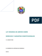 Ley Orgánica de Amparo Sobre Derechos y Garantías Constitucionales