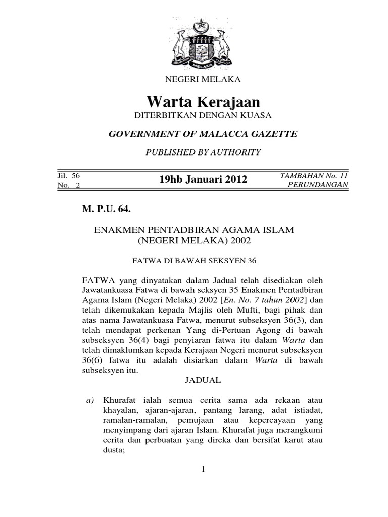 Fatwa 20 Perkara Khurafat Pdf