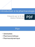 Intelligentsia - Cours D'introduction de Pharmacologie