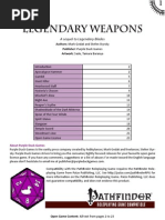 OGL Pathfinder RPG - Legendary Weapons