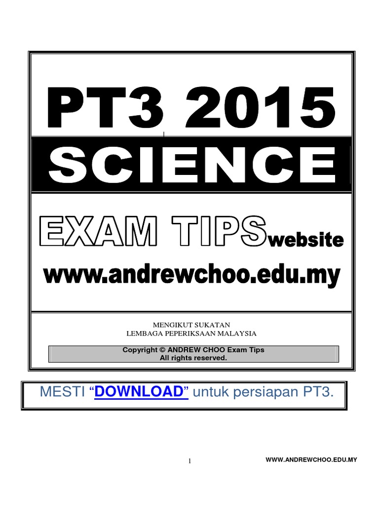 PT3 Science Notes Part 1 PDF | Download Free PDF | Digestion | Heart