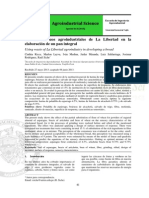 Uso de Residuos Agroindustriales de La Libertad en La Elaboración de Un Pan Integral