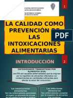 La Calidad Como Prevención de Las Intoxicaciones Alimentarias